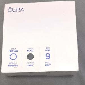 Oura Heritage Ring Gen 3 -  Black Finish NIB